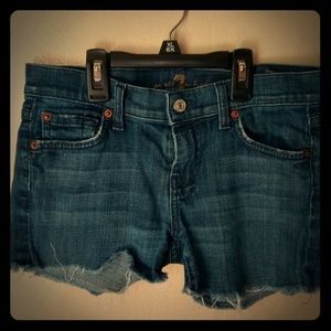 7 for all mankind crop DOJO denim shorts (26)